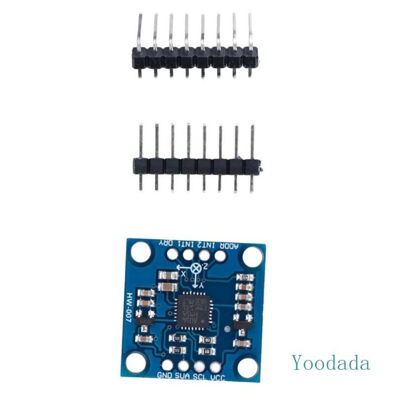 Yoo GY-51 เครื่องวัดความเร็วแบบรวม Magnetometer Sensory 3 เพลา LSM303DLH อิเล็กทรอนิกส์