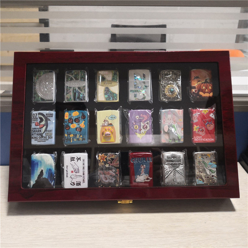 เหมาะสำหรับกล่องเก็บไฟแช็ก Zippo กล่องเก็บของกล่องไม้เก็บแก้วกล่องเก็บไฟแช็ก