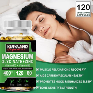 Magnesium Glycinate + Zinc Capsules ช่วยส่งเสริมการฟื้นตัวของระบบประสาทและกล้ามเนื้อ
