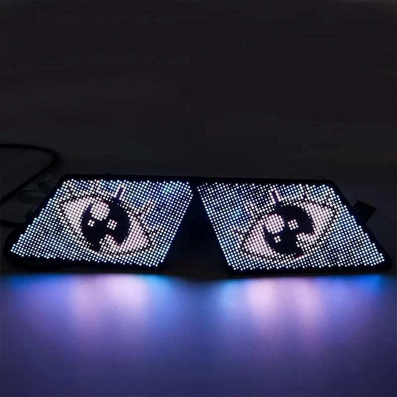 5V Blink LED Display panel Eagle Eye Blink Screen APP โปรแกรม LED Eye Display โลโก้สําหรับกระเป๋าเป้