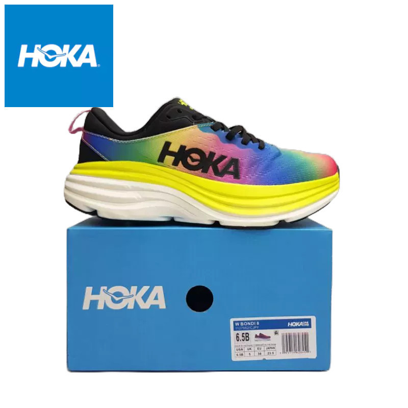 Hoka ONE ONE BONDI 8 รองเท้า/HOKA รองเท้าผู้หญิง/HOKA ONE ผู้หญิง/รองเท้าวิ่ง/รองเท้าผ้าใบผู้หญิง XR