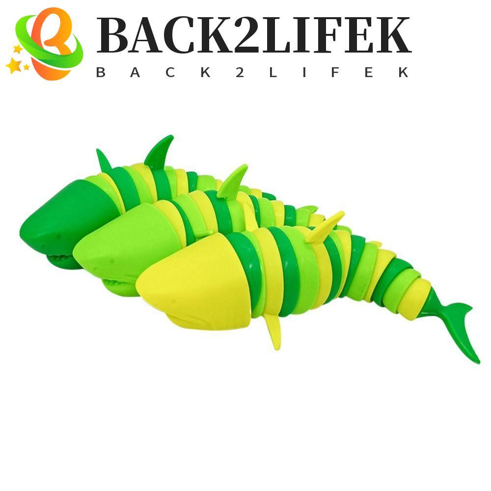 BACK2LIFEK Shark Snail Slug Toys สําหรับเด็กสีเข้มและสีอ่อนของเล่นเด็กการศึกษาหมุนได้ที่น่าตื่นเต้น