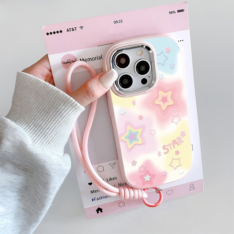 เคส Infinix + สร้อยข้อมือ Silikon Star Casing Case Infinix Hot 60i Smart 9 8 7 5 6 50i 40 20S 30 30i