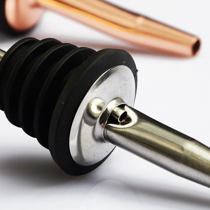 【จัดส่งทันที】จุกปิดขวดไวน์ ค็อกเทล สเตนเลส สีโรสโกลด์ สีดํา 16 ชิ้น - รูปที่ 6