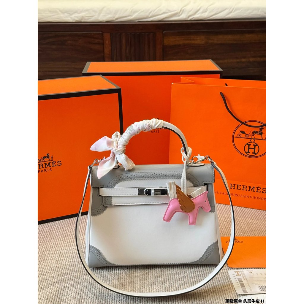 Hermes Hermes · Kelly 28 Kelly Bag Handbag Exclusive Classic Hot Shipping ** Version First Layer Cow