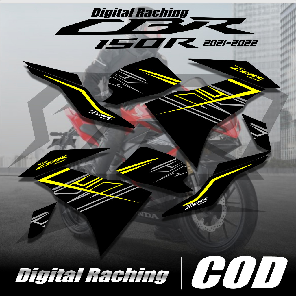 EX ALLNEW CBR 150 R 2021 RAINBOW STRIPING STICKER VARIATION / STRIPING CBR 150R 2021 2022 2023
