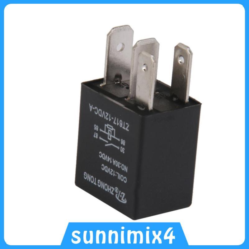 [H2Sports] รถบรรทุกรถยนต์รถยนต์ 4 ขา 4P & ซ็อกเก็ต 12V 30A 30 AMP SPST รีเลย์รีเลย์
