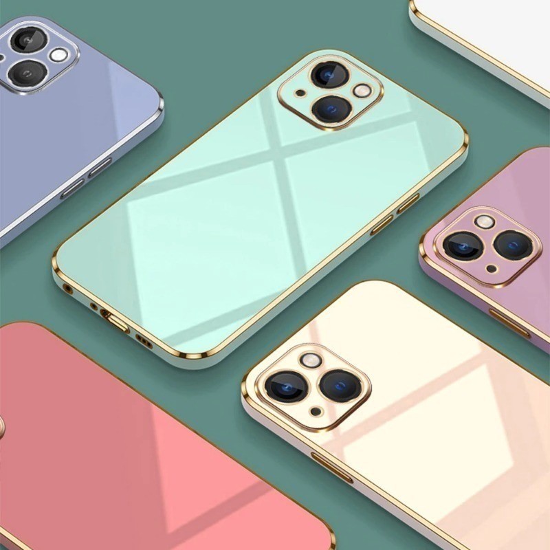 ชุบElectroplatedเคสโทรศัพท์สําหรับRealme V11 V13 V15 V20 V23 V30 V5 V50 V60 Q3 Q3i 10S Q5x Q5i 7 C63