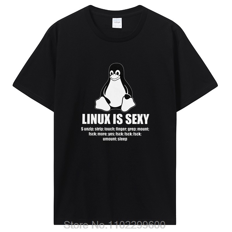 S-5XL Novelty Linux Root SUDO Unix Shell Sexy Fun Tshirt Men Short Sleeve Programmer Programming Cod