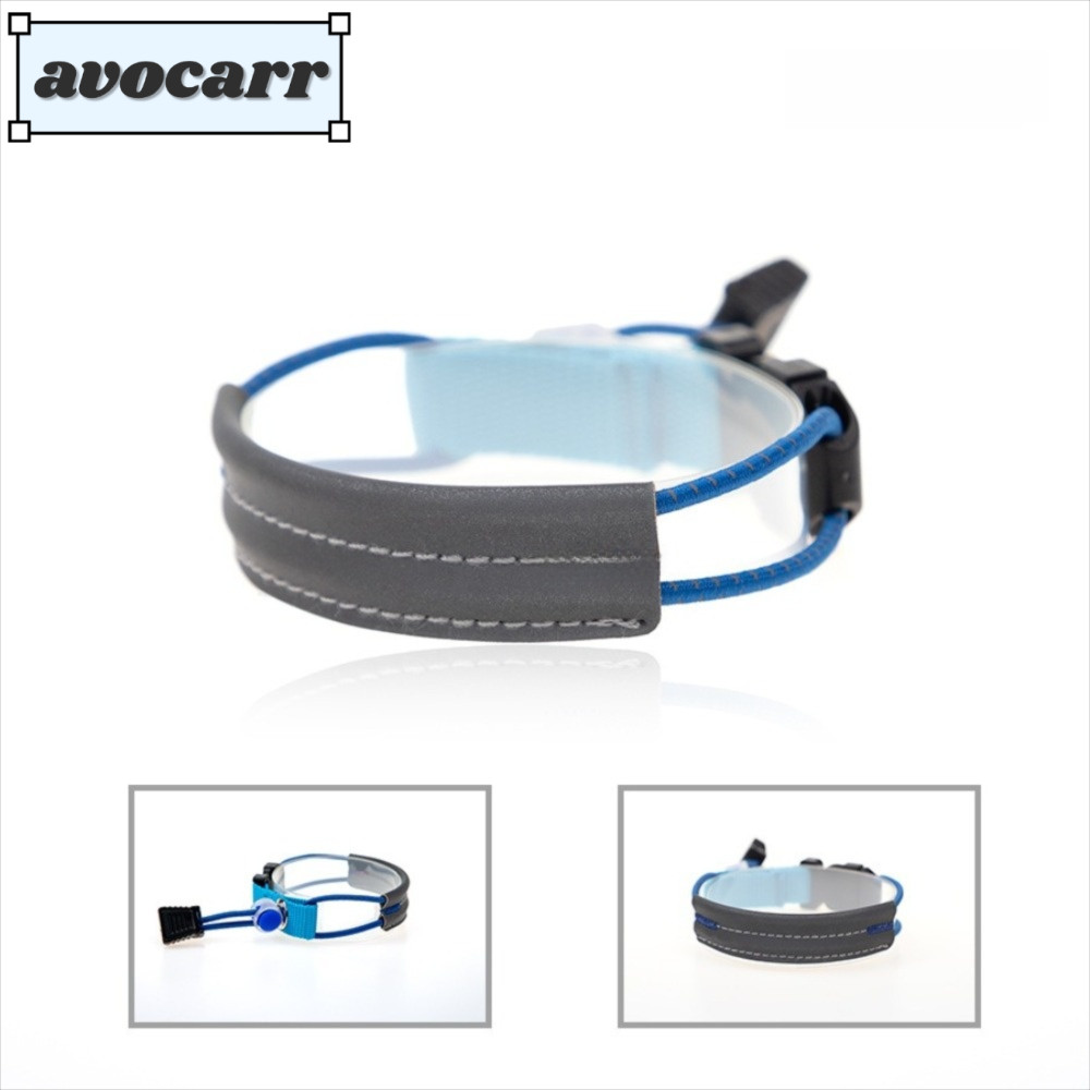 สายรัดกางเกงจักรยานสะท้อนแสง AVOCAR, สายรัดขากางเกงการมองเห็นสูงแบบปรับได้, กลางคืนยืดหยุ่นและทนทานสำหรับปั่นจักรยาน