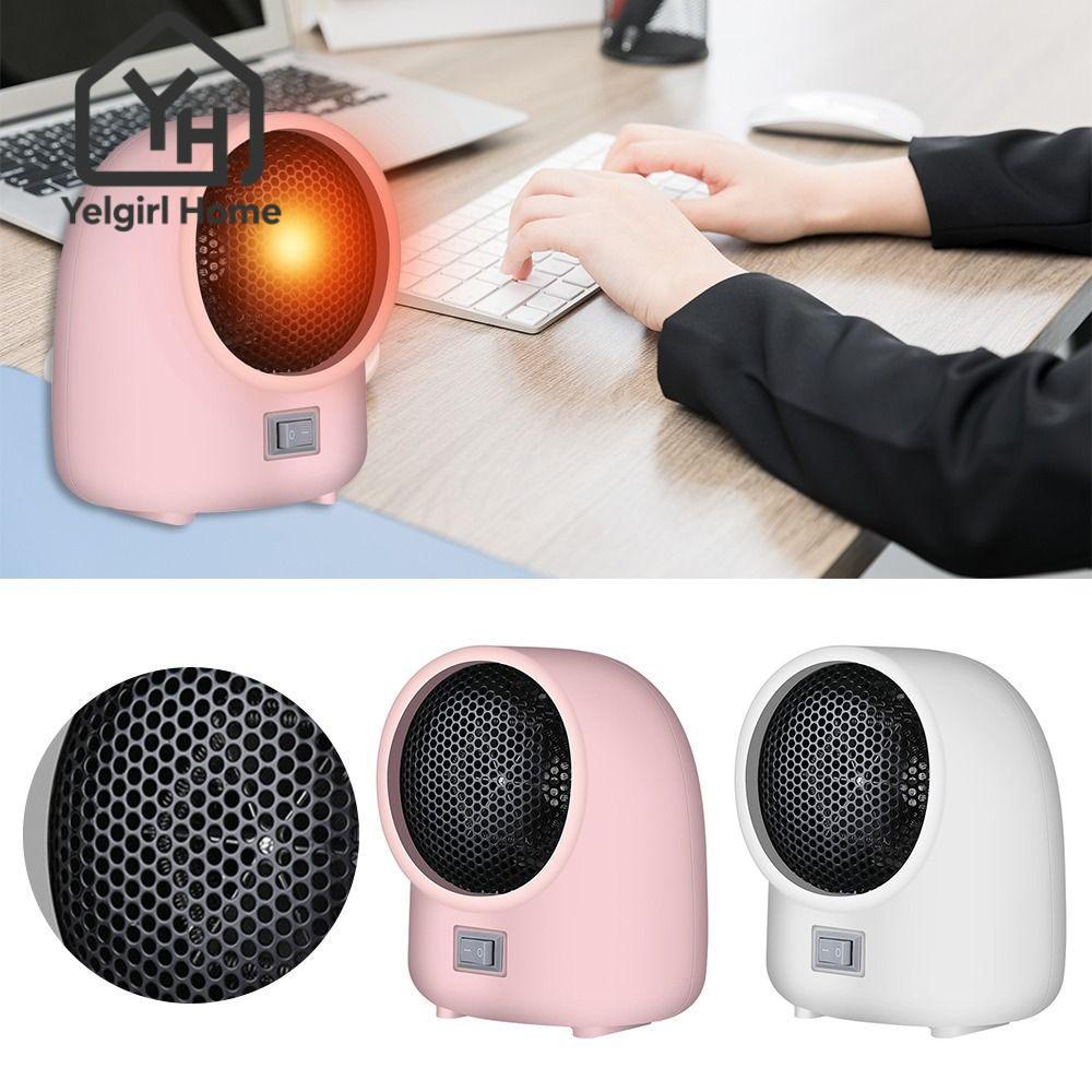 YELGIRLB Mini Heater เครื่องเป่าลมอุ่นแบบพกพาเสียงรบกวนต่ําความร้อนอย่างรวดเร็ว