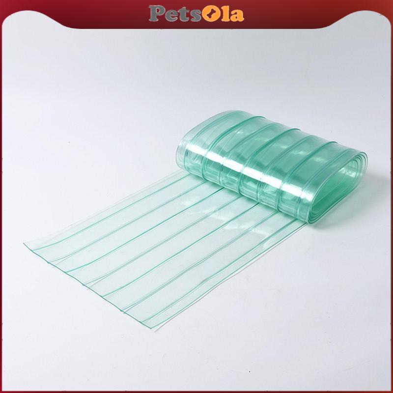 PETSOLA ม่านประตู PVC เปลี่ยนโปร่งใส Croppable สําหรับ DIY สุนัขหรือแมวประตูผลิตภัณฑ์สําหรับสัตว์เลี้ยง Kennel ความยาวประตู 1.5M แผ่นปิดประตู ราคา ถูกที่สุด ดีลบีเคเค แกลเลอรีภาพที่ 6