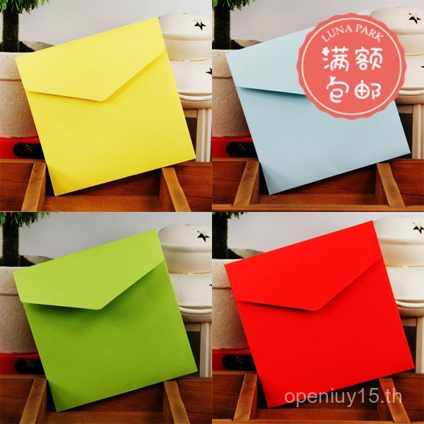 10x10 ซม.สแควร์ 130g สีสมาชิกการ์ดการ์ดอวยพร Square Fire Lacquer Seal สติกเกอร์ซองจดหมายขนาดเล็ก 13 