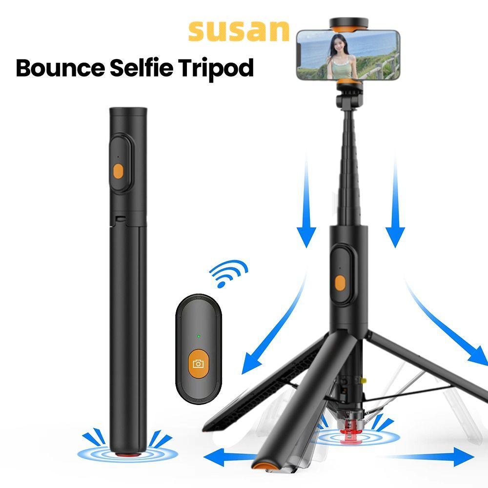 ไม้เซลฟี่ SUSAN Bounce, Auto Pop-Up 360° หมุน เซลฟี่ ติด ขาตั้งกล้อง, สากลระยะไกลยืดโทรศัพท์ เซลฟี่ 