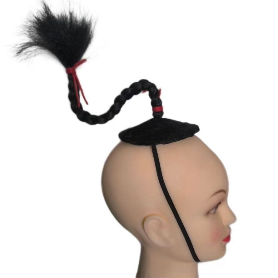 Chaotian Braids Chaotian Braids จําลองอุปกรณ์เสริมผมทอมือ Braids สองคนเปิด Silly Boys Dress Up Props