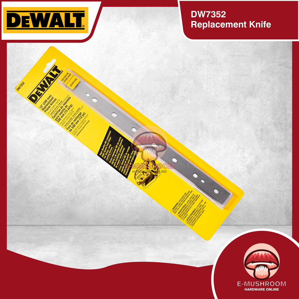 Dewalt เปลี่ยนกบมีดใบมีดเหล็กแบบพลิกกลับได้สําหรับ DW735 ไม้ไส DW7352