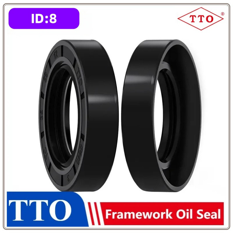 TTO TC โครงกระดูกซีลน้ํามัน 8*14/15/16/17/18/19/20/21/22*5/6/7/10 TC 8*14*5 TC 8*15*5 TC 8*16*5 TC 8