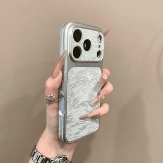 Luxury Matte Leather Texture Phone Case For iPhone 17 16 15 14 13 Pro Max 16Pro 17Pro Camera Protection Shockproof Cover
