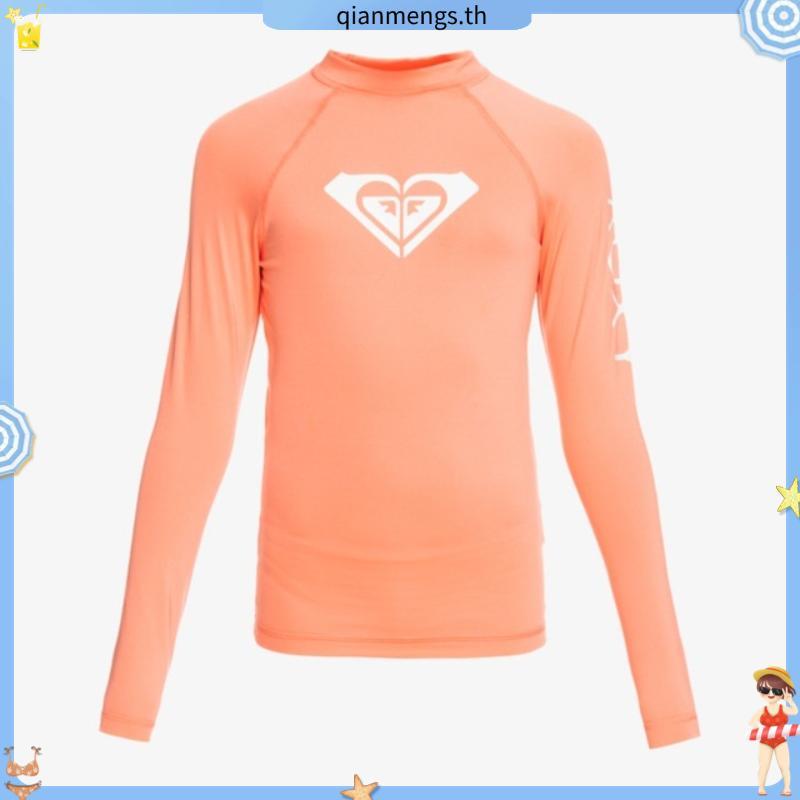 Quiksilver ใหม่ผู้หญิง Surf Rash Guard Surfing ดําน้ําชุดว่ายน้ําเสื้อแขนยาว Floatsuit ผิว UV ป้องกันว่ายน้ํา RashGuard