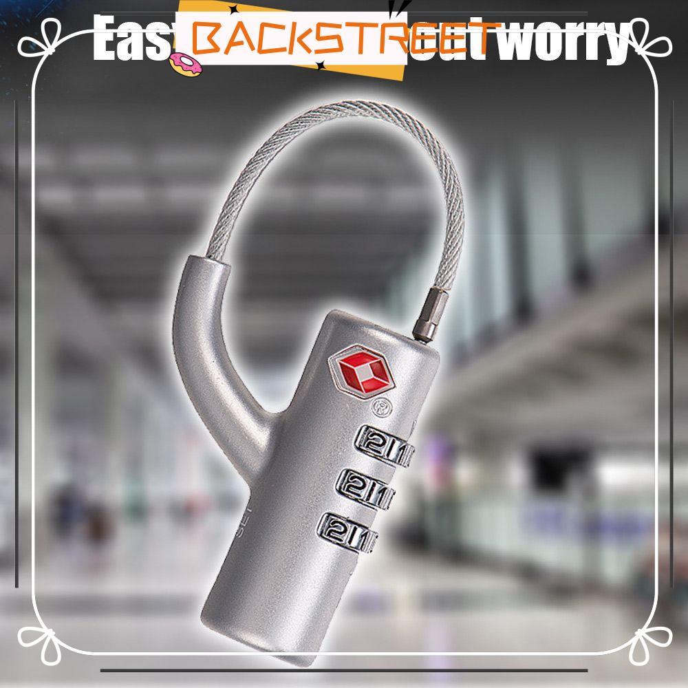BACKSTAGETE TSA Customs Lock สายกันน้ํา ล็อคกระเป๋าเดินทาง แบบพกพา Customs Code Lock