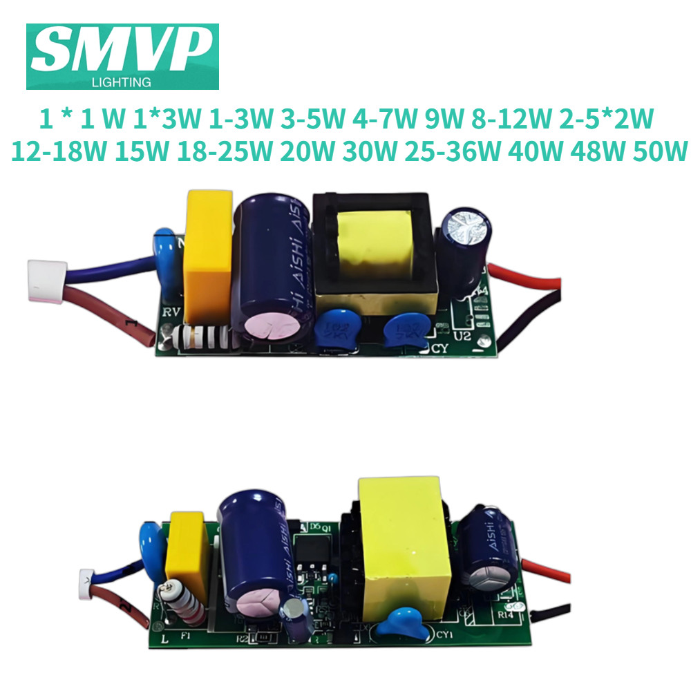 SMVPรับประกัน 2 ปีLED Driver Power Supply Bare Board Transformer Ballast 1*1W 1*3W 1-3W 3-5W 4-7W 9W