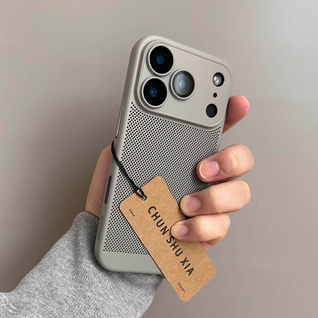 หรูหราบางและเบากระจายความร้อนเคสโทรศัพท์สําหรับiPhone 11 12 13 14 15 16 17 Pro Max Plus Air Candyกันชนกลับกรณีฝาครอบ