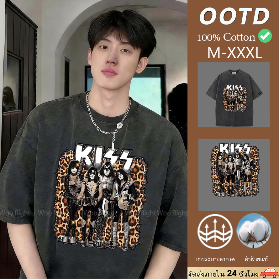 เสื้อยืดแฟชั่นผู้ชาย สีดำ | จากแบรนด์ Woo Right ส่งฟรี COD ตลอด 24 ชม.