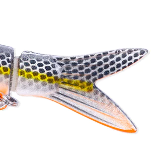Swimbait เหยื่อปลอม 8 ข้อต่อ 13ซม./20g Sinking จมน้ำ ว่ายน้ำสวย ล่อชะโด-กะพง ส่งจากไทย