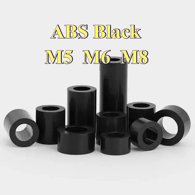 คอลัมน์แยก ABS สีดําผ่านคอลัมน์แขนไนลอน, คอลัมน์แยกฉนวน M5/M6/M8 GHA