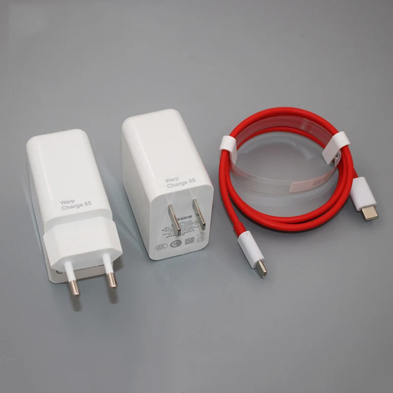 สําหรับOneplus 65W Warp Charger Surper Fastชาร์จEU/USอะแดปเตอร์ประเภทC To Type CสําหรับOne Plus 1 + 