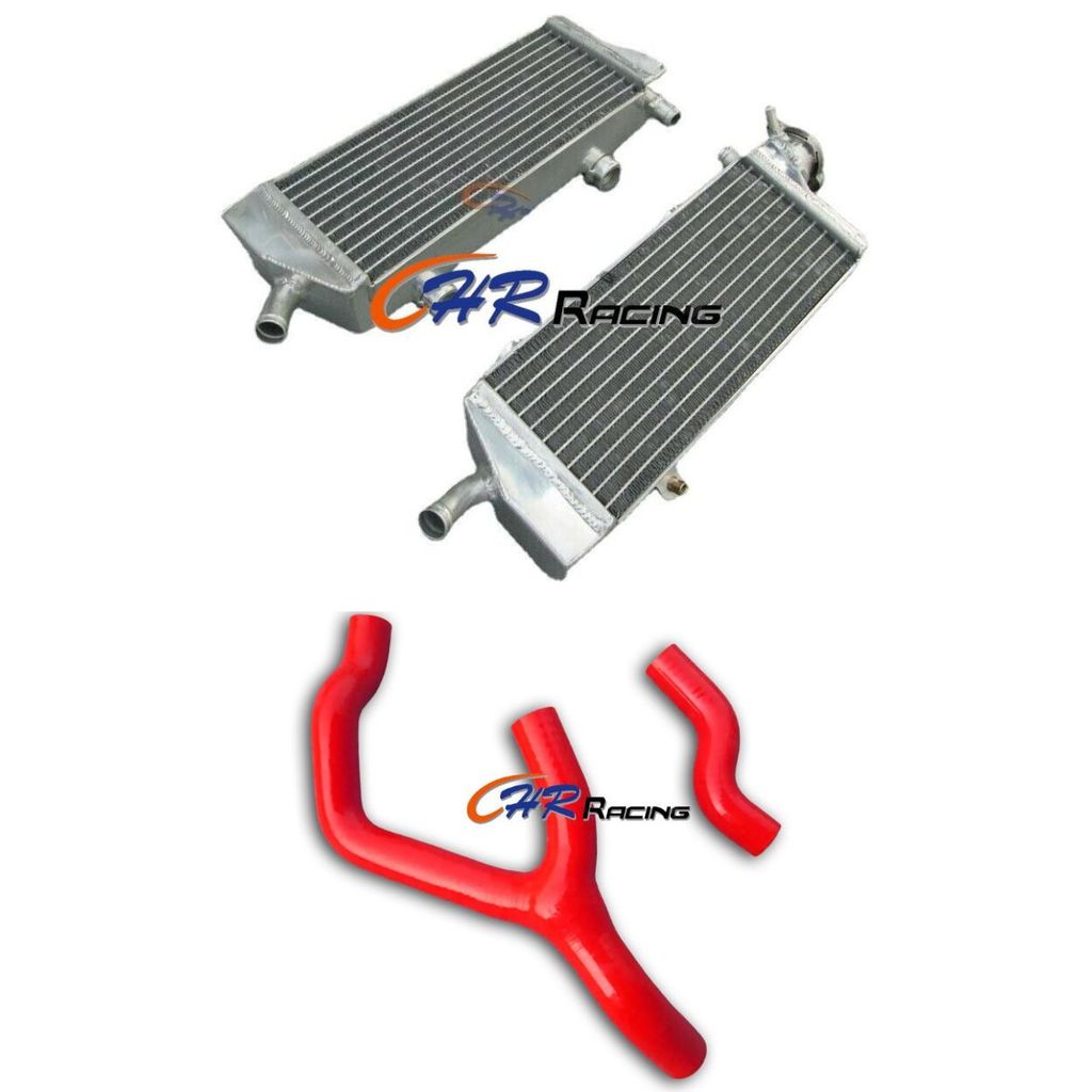 หม้อน้ําอลูมิเนียม + HOSE สําหรับ KTM SXF/SX-F SXF250 SXF350 SXF450 2011 2012 2013 2014 2015