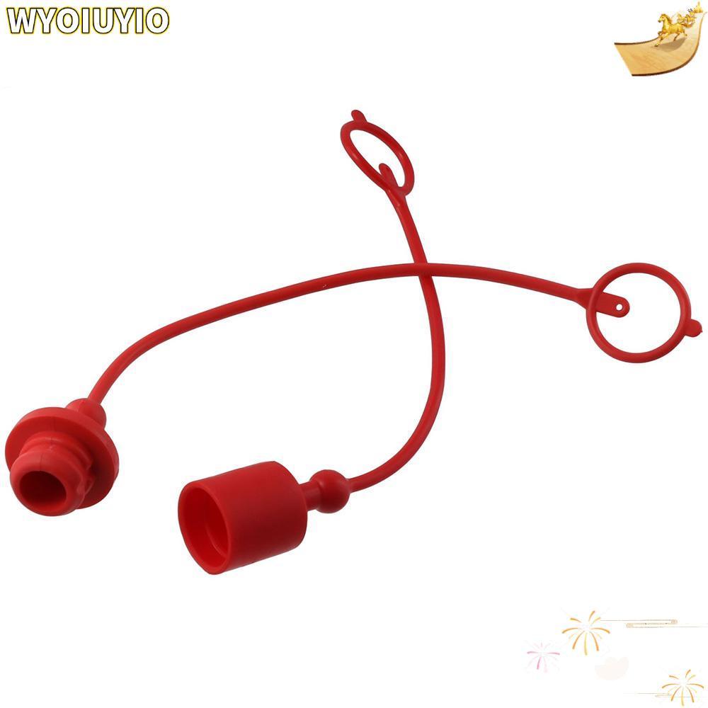 WYOIUYIO ฝาครอบกันฝุ่นไฮดรอลิก, สีแดง 1/2 ISO-B ไฮดรอลิก Coupler ฝุ่นหมวก, ไฮดรอลิก Quick Connector Coupler ครอบคลุมพลาสติกท่อ Coupler ข้อต่อไฮดรอลิก