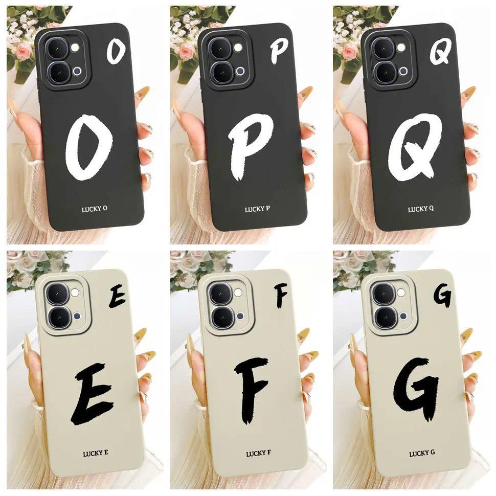 สําหรับ vivo Y31d 4G V2543 6.75 "กรณี Simple Letter Lucky ซิลิโคนเต็มรูปแบบปกหลังสําหรับ Vivo Y 31d 
