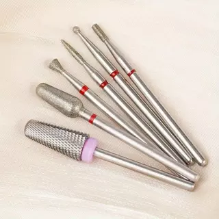 [6 ชิ้นเพชรเล็บเจาะบิตชุด] 6 ชิ้นเพชรเจาะเล็บชุด Bit, ทังสเตนเหล็กเล็บ Fil