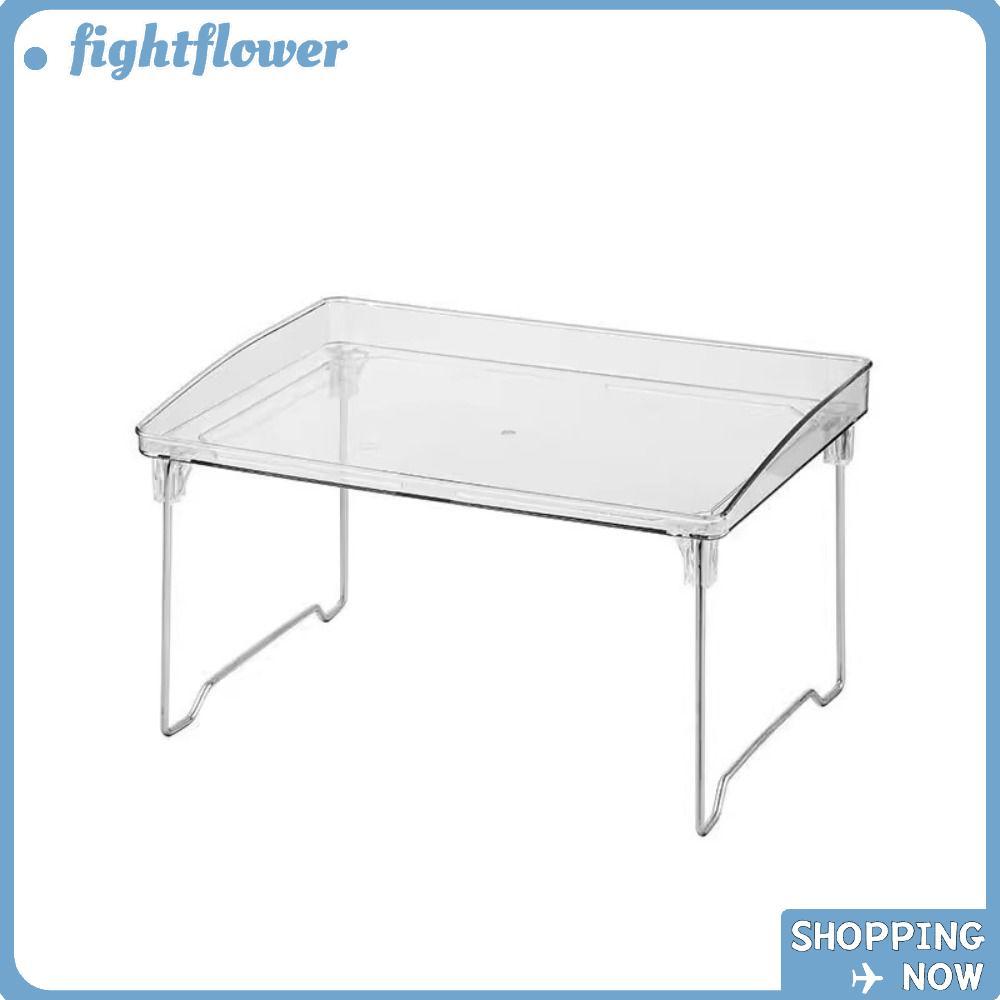 FIGHT Desktop Storage Shelf, Stackable Transparent Cabinet Organizer Shelf, Space Saving Acrylic Fol