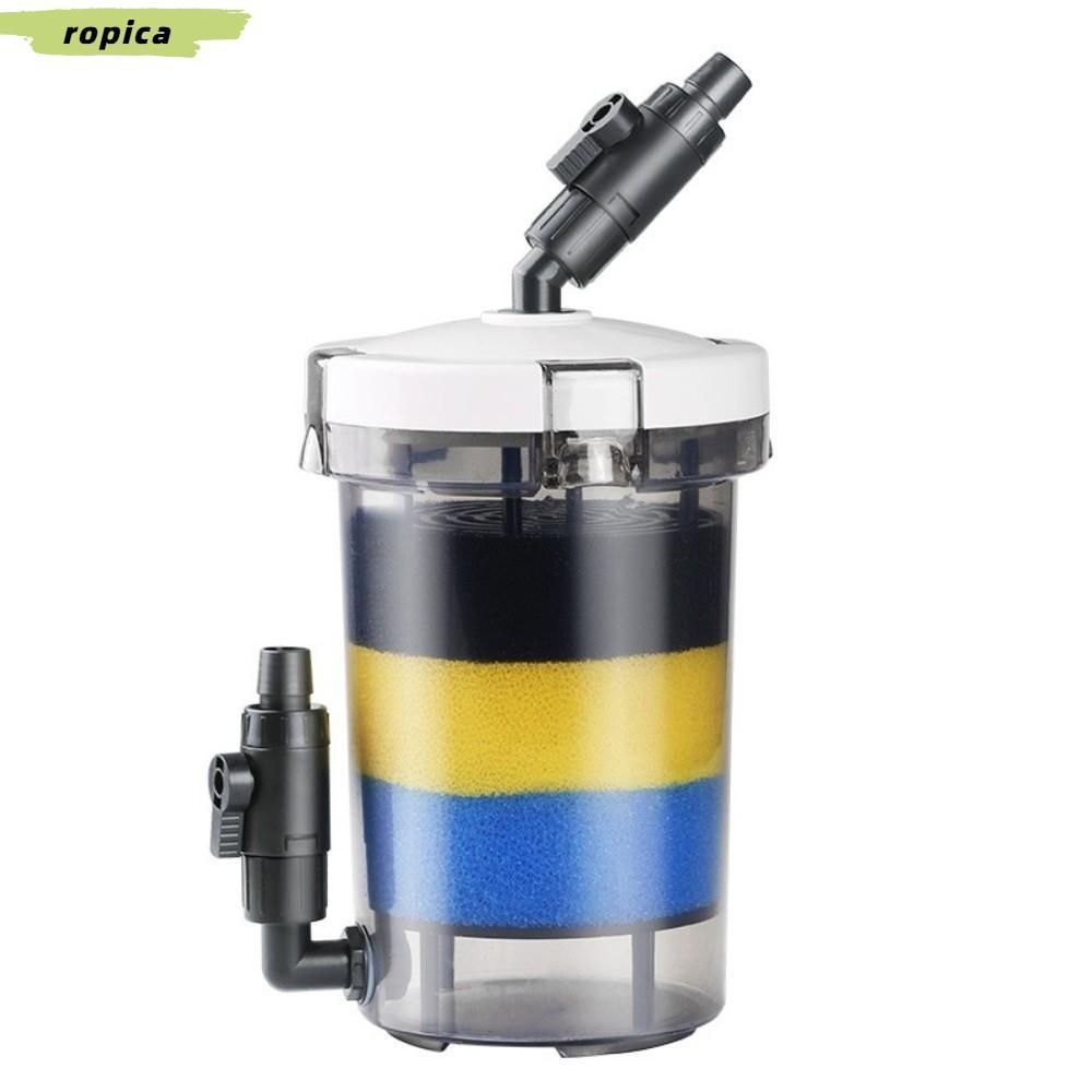 ROPICA Aquarium Pre-filter,พร้อมผ้าฝ้ายกรอง Mini Size Mini Fish Tank Filter,คุณภาพสูงติดตั้งง่ายโดยไม่ต้องปั๊มกรองBarrel Fish Tank Maintenance