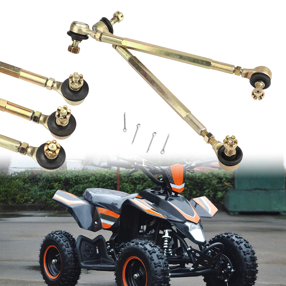 1 คู่ 100 มม.-330 มม.พวงมาลัย Tie Rod M10 Tie Rod Ball Joint Kit สําหรับ 50cc-250cc ATV Go Kart UTV Buggy Quad จักรยานอุปกรณ์เสริม