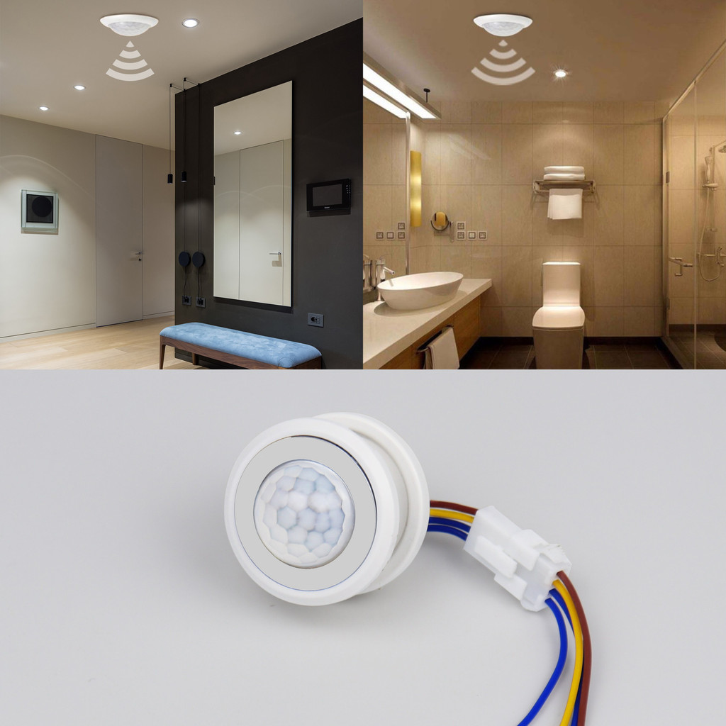 อินฟราเรด Motion ปรับ Induction PIR LED Light Sensor - ปรับความไว PIR Motion Sensor - อินฟราเรด Moti