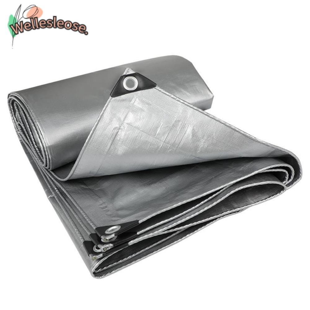 WELLE ผ้าใบกันน้ํา PE, กันสาดกลางแจ้ง 2mX3m ผ้ากันฝน, ผ้าคลุมเฟอร์นิเจอร์ Camping เต็นท์ Mat เรือรถร