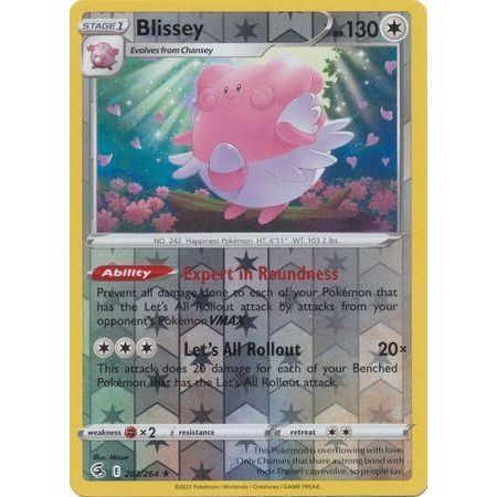 PTCG Blissey [Reverse Holo] 203/264 Pokemon Fusion Strike