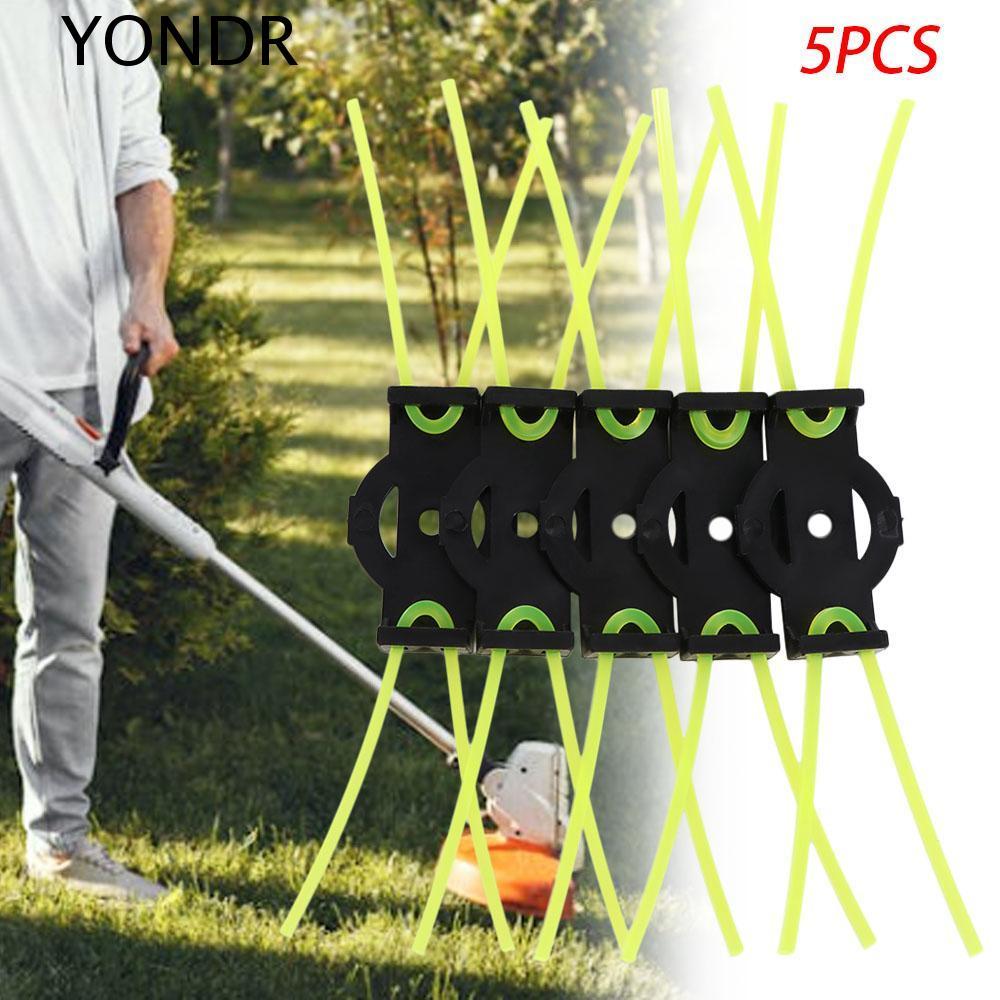 YONDR เชือกหญ้า 5 ชิ้น, อุปกรณ์เสริมเครื่องตัดหญ้าแบบเรียบง่าย, การกําจัดวัชพืชแบบถอดได้แบบพกพา อุปกรณ์สวนที่ทนต่อการสึกหรอ สวน