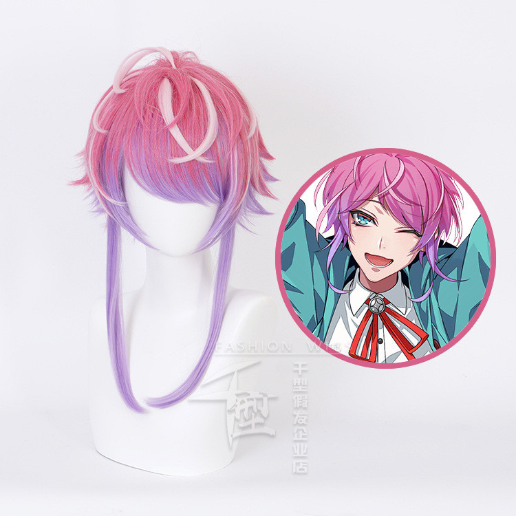 Misscoo Division Rap Battle Hypnosis MIC Amemura Ramuda วิกผมสังเคราะห์สั้นสำหรับคอสเพลย์ ทนต่อความร้อนได้ดี