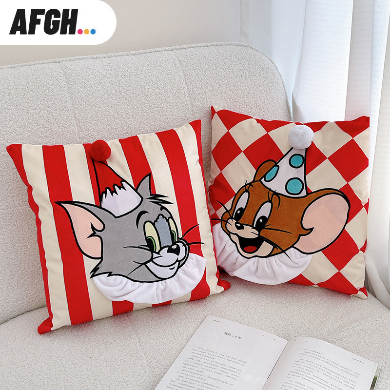 AFGH ของแท้ Tom and Jerry Tom and Jerry Circus Series Ralph Collar Pillow Tom Cat Jerry D