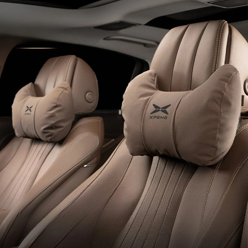 Fit สําหรับ Xiaopeng Xpeng G6 X9 2024 2025 รถ Headrest คอ Protector Lumbar Support Suede Cotton Seat