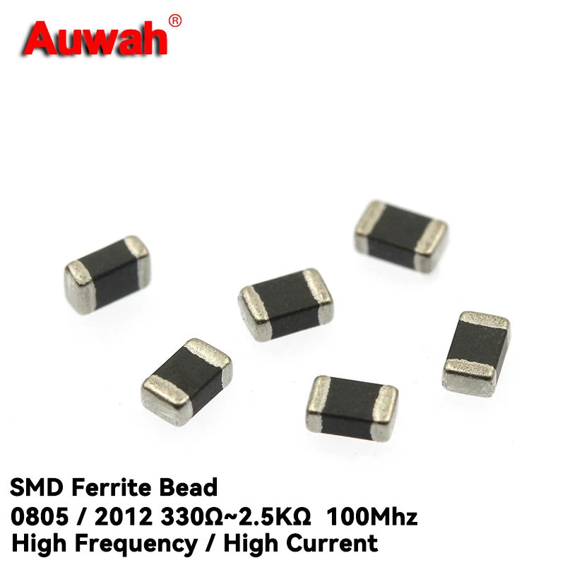 100 ชิ้น/เซ็ต SMD Ferrite ลูกปัด 08805 330 390 600 1K 1.2K 1.5K 2K 2.2K 2.5K Ohm R ความถี่สูง High Current