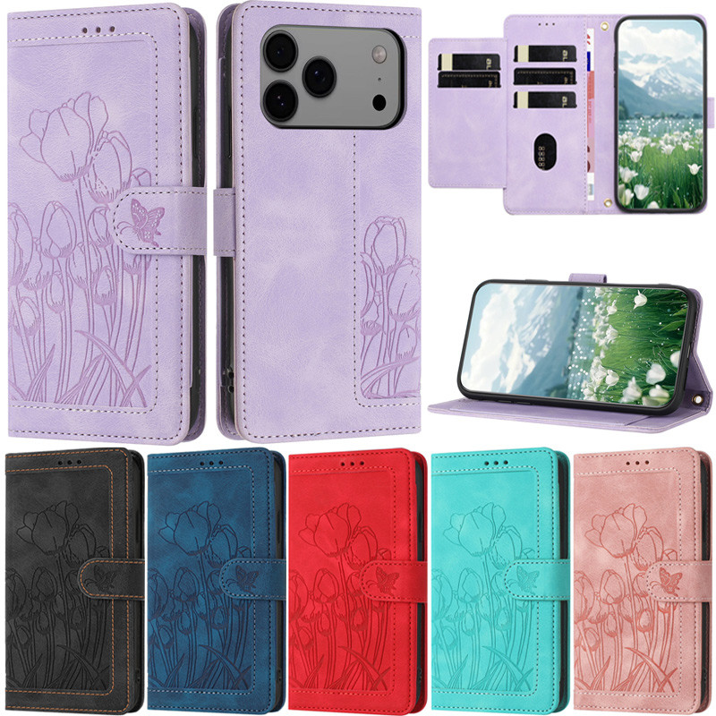 หรูหราสําหรับiPhone 17 Pro Max 8 Plus 12 Pro Max 7 Plus 11 Pro Max 17 Air 6 Plus XR XS Max 12 Miniกระเป๋าสตางค์หนังPUนุ่มช่องใส่การ์ดผิวป้องกันพลิกขาตั้งฝาครอบหลายกรณี