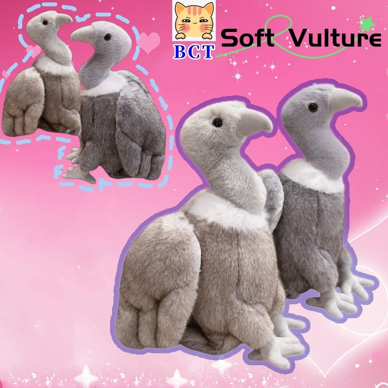 BCT น่ารัก Vulture ตุ๊กตาตุ๊กตาสนุกจําลอง Vulture ตุ๊กตาของเล่นของขวัญวันเกิดเด็กของขวัญตรัสรู้ของเล