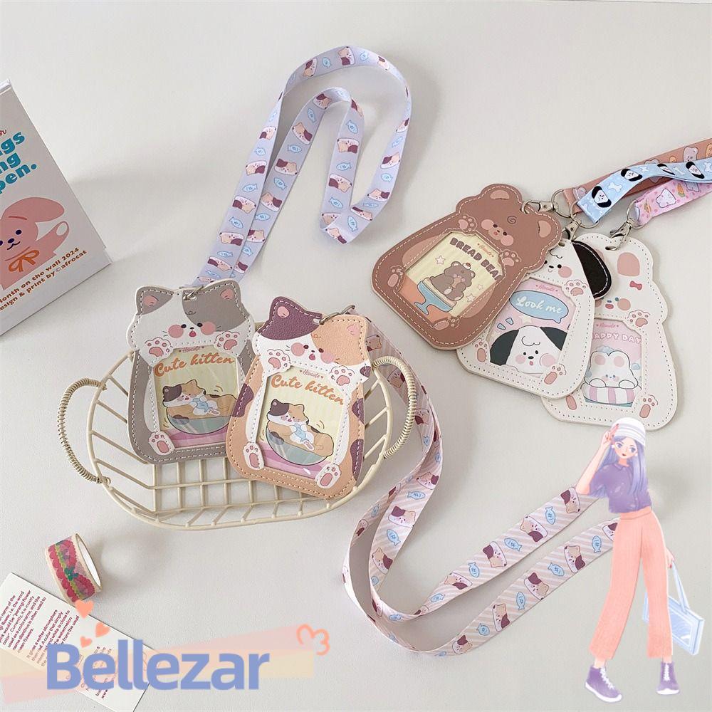 BELLEZAR ที่ครอบและยึดถ่ายรูปแบบน่ารัก Kawaii ทำจากPU สำหรับ.ID และการ์ด-photo