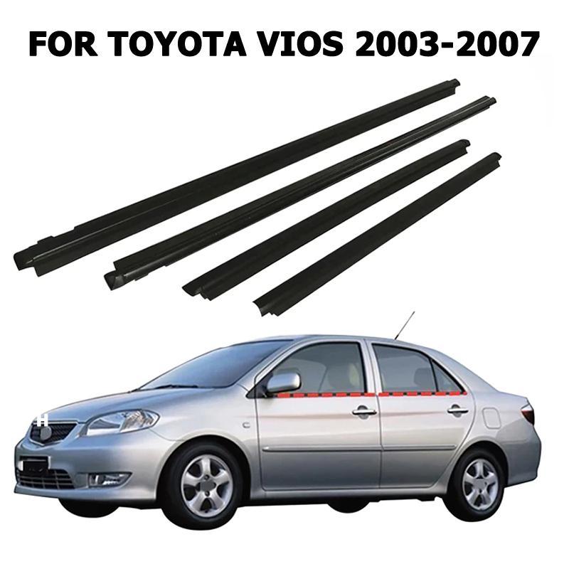 คิ้วรีดน้ำประตู Toyota VIOS วีออส 2003-2017 4PCS คิ้วรีดน้ำ ยางรีดนำ้ขอบกระจก ยางรีดนำ้ขอบกระจก ยางรีดน้ำ ยางรีดน้ำนอก ราคา ถูกที่สุด ดีลบีเคเค แกลเลอรีภาพที่ 7
