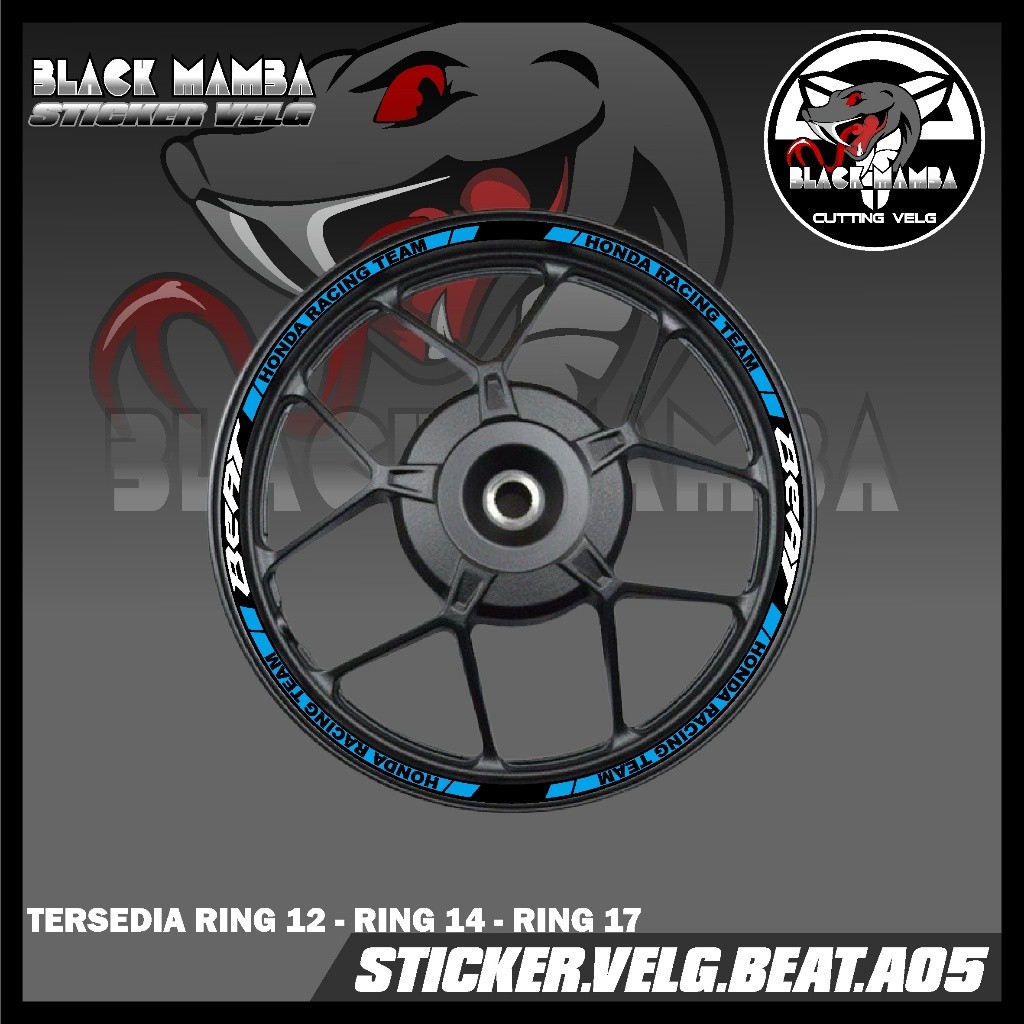 BEAT RIM STICKER - HONDA BEAT A05 TIRE/VELG VARIATION LIST STICKER